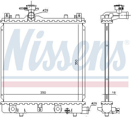 NISSENS 641774 Radiatore,...