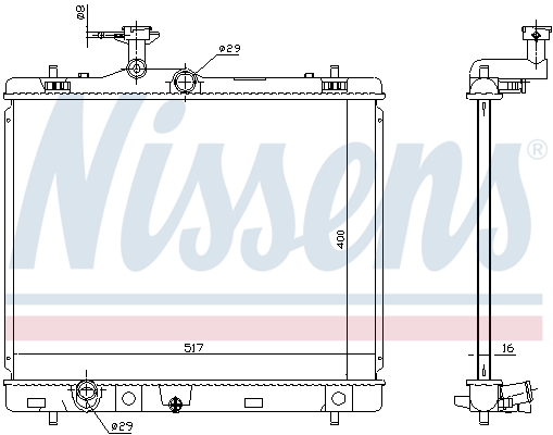 NISSENS 64257 Radiatore,...