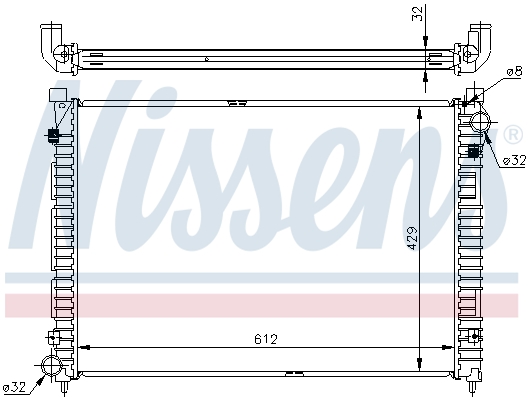 NISSENS 64301A Radiatore,...