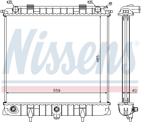 NISSENS 64309 Radiatore,...