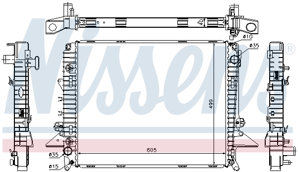 NISSENS 64321A радиатор,...