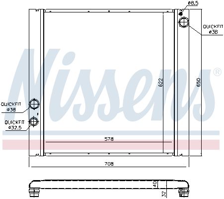 NISSENS 64327 ** FIRST FIT...