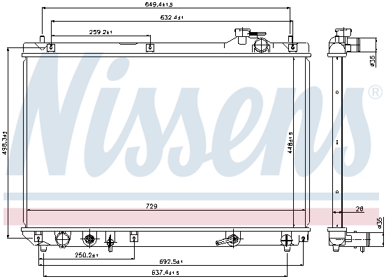 NISSENS 64659 радиатор,...