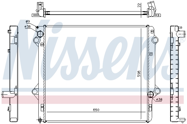 NISSENS 646803 радиатор,...