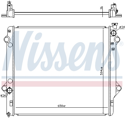 NISSENS 646863 Radiatore,...
