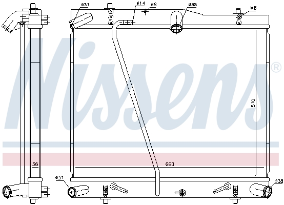 NISSENS 646912 Radiatore,...