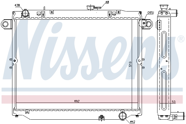 NISSENS 646937 Radiatore,...