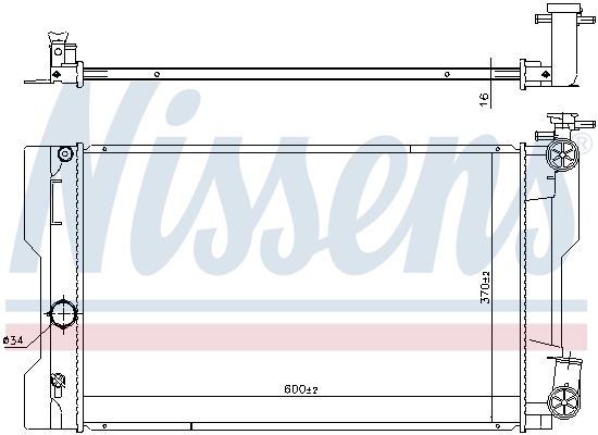 NISSENS 646943 Radiatore,...