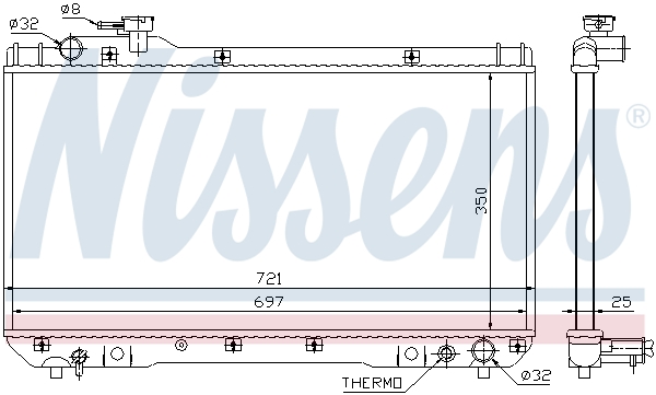 NISSENS 64706 Radiatore,...