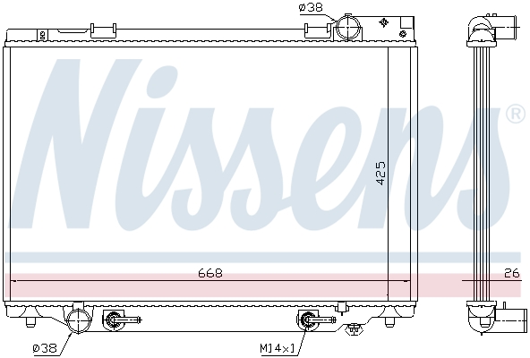 NISSENS 647451 радиатор,...