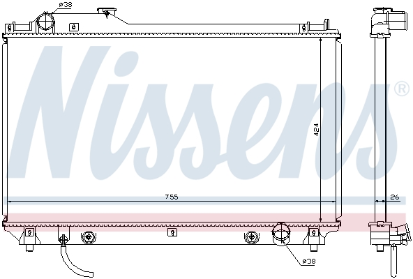 NISSENS 64764 радиатор,...