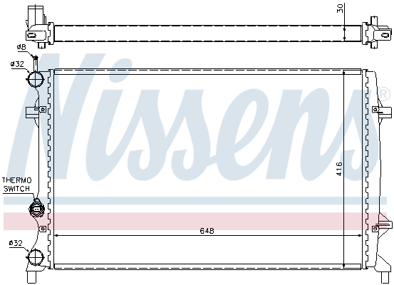 NISSENS 65296 Radiatore,...
