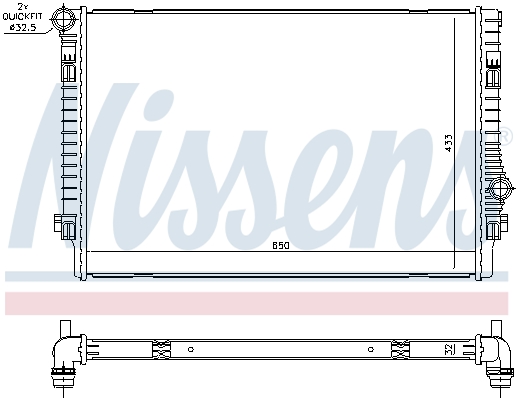 NISSENS 65302 Radiatore,...
