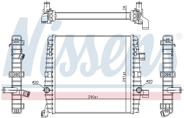 NISSENS 65323 интеркулер