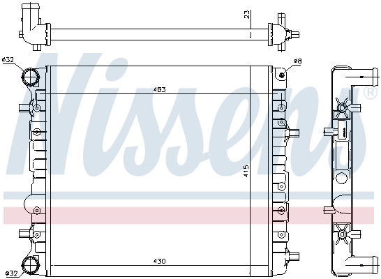NISSENS 65325 Radiatore,...
