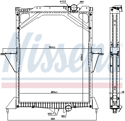 NISSENS 65466A Radiatore,...