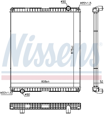 NISSENS 65483 радиатор,...