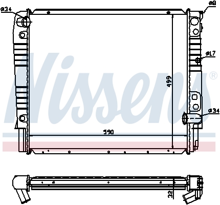 NISSENS 65528A радиатор,...