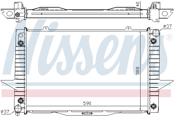 NISSENS 65539A Radiatore,...