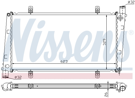 NISSENS 65551A радиатор,...