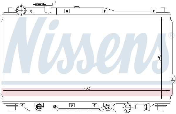 NISSENS 66605 Radiatore,...