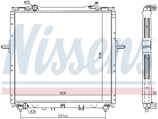 NISSENS 66768 Radiatore,...