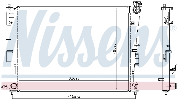 NISSENS 66780 Radiatore,...
