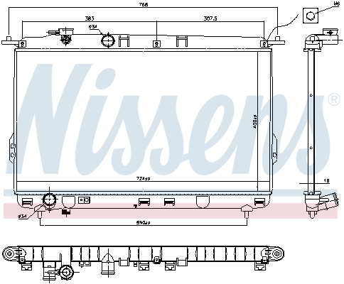 NISSENS 67026 Radiatore,...
