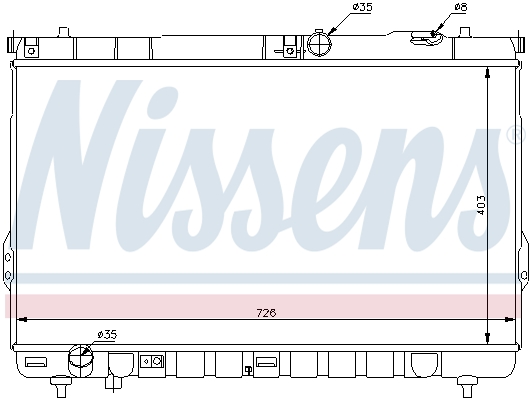 NISSENS 67031 Radiatore,...