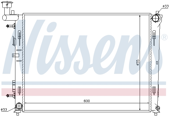 NISSENS 67076 Radiatore,...