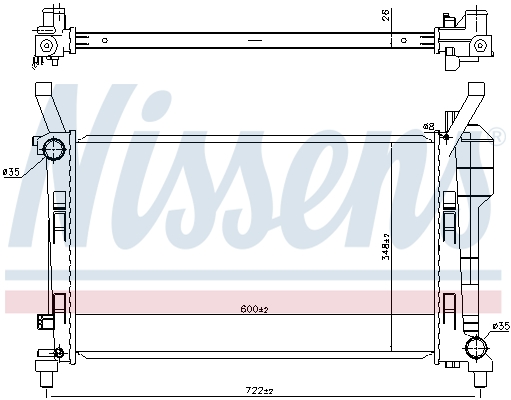 NISSENS 67106 радиатор,...