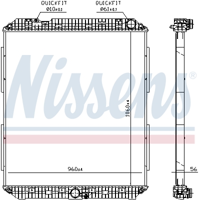 NISSENS 671760 радиатор,...