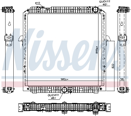 NISSENS 67191 радиатор,...