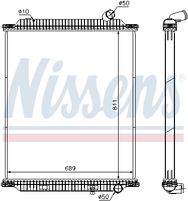 NISSENS 672060 радиатор,...