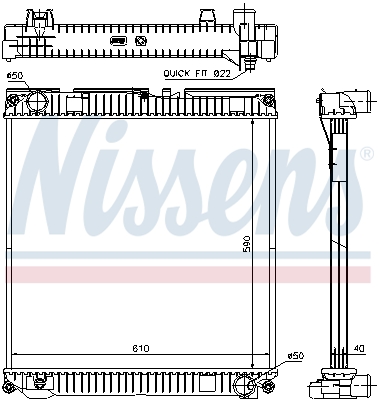 NISSENS 67224A радиатор,...