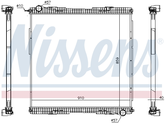 NISSENS 672920 радиатор,...