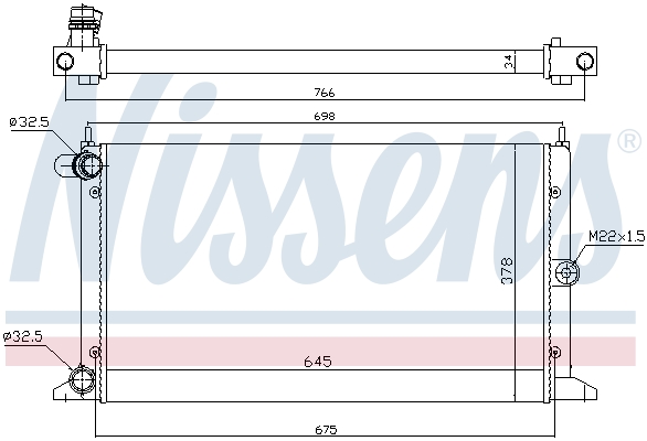 NISSENS 67304 радиатор,...