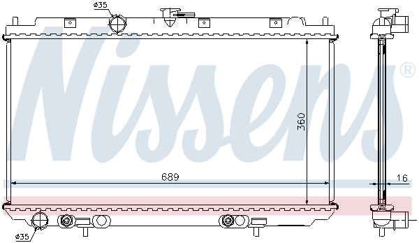 NISSENS 67347A Radiatore,...