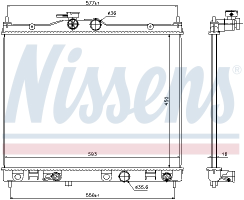 NISSENS 67369 радиатор,...