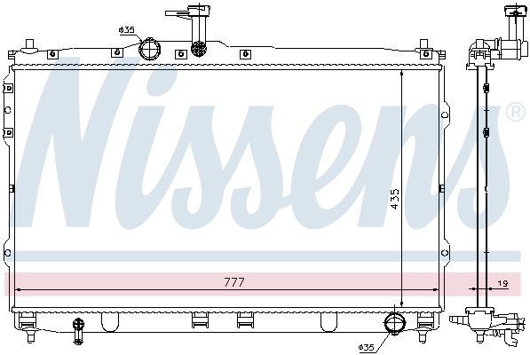NISSENS 67472 Radiatore,...