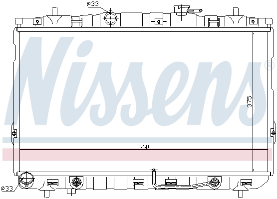 NISSENS 67493 Radiatore,...