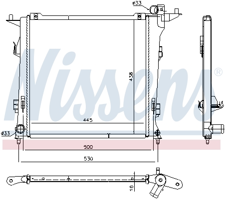 NISSENS 675032 Radiatore,...