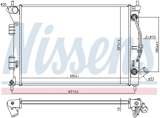 NISSENS 675038 Radiatore,...