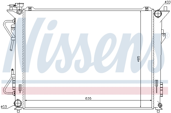 NISSENS 67507 Radiatore,...