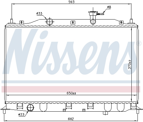 NISSENS 67509 Radiatore,...