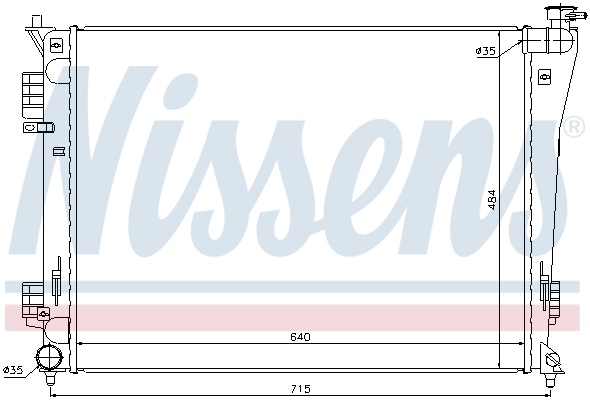 NISSENS 67550 Radiatore,...