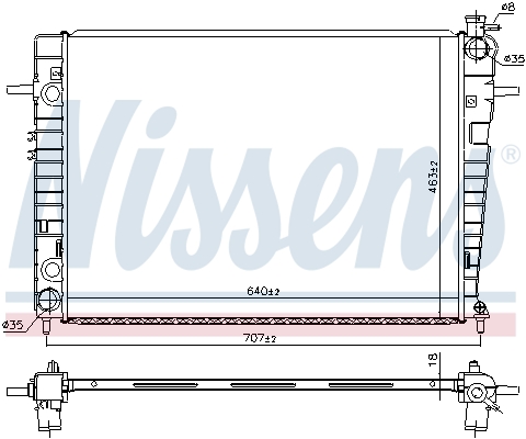 NISSENS 67618 радиатор,...