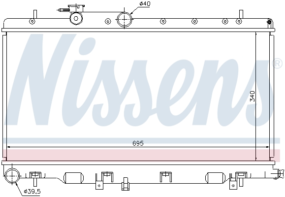 NISSENS 67708 радиатор,...