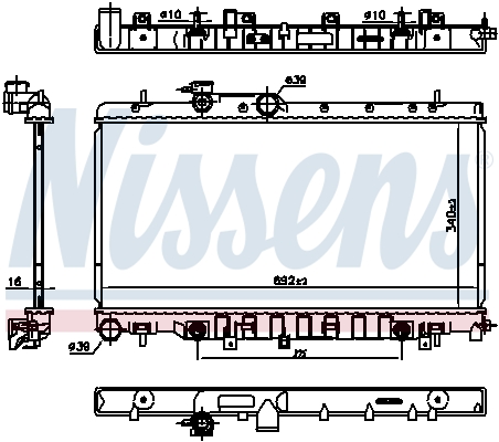 NISSENS 67711 Radiatore,...