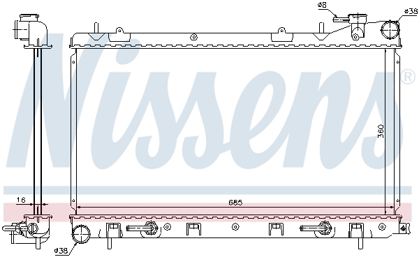 NISSENS 67715 Radiatore,...